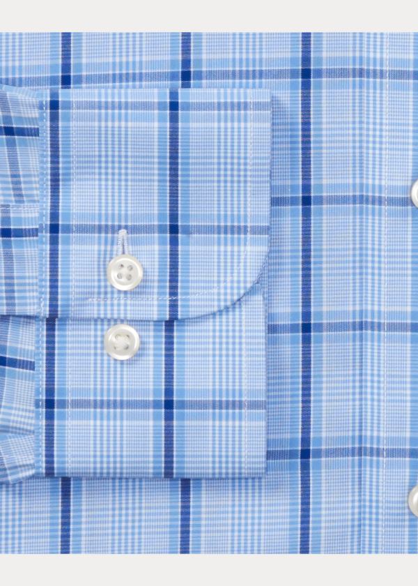 Polo Ralph Lauren Classic Fit Plaid Poplin Skjorter Herre Danmark (AYLIC8091)